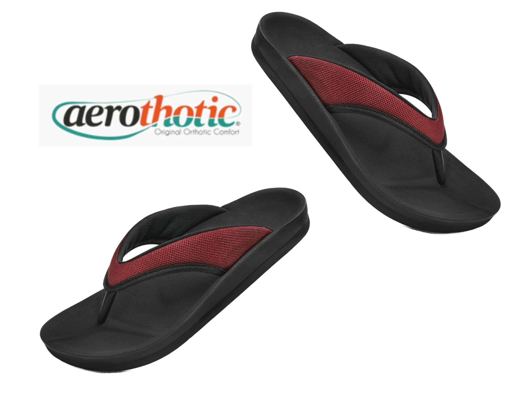 Aerothotic Women's Comfortable Thong Sandal, Enhalus, Wine (L0619)